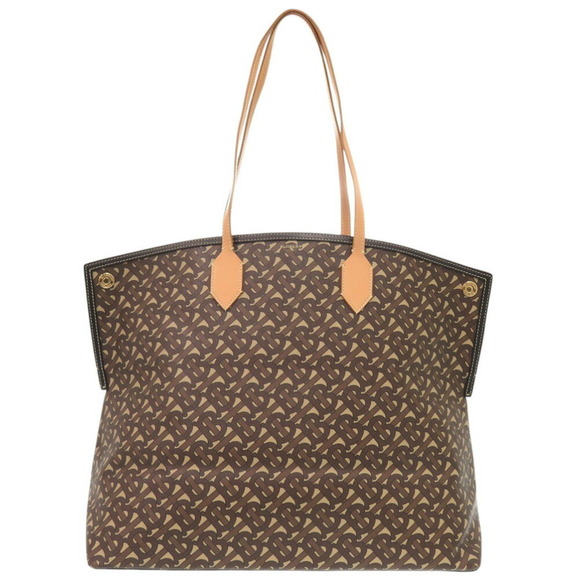 BURBERRY Brown Leather Tote Bag - Picture 1 of 8